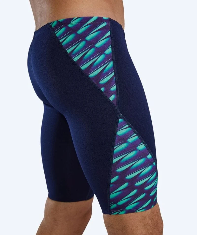 TYR lange Badehose für Herren - Evolved Blade Splice - Dunkelblau/Grün