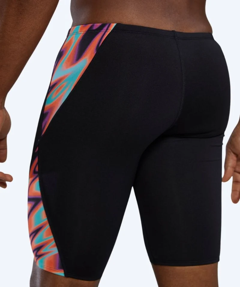 TYR lange Badehose für Herren - Evolved Blade Splice - Schwarz/Orange