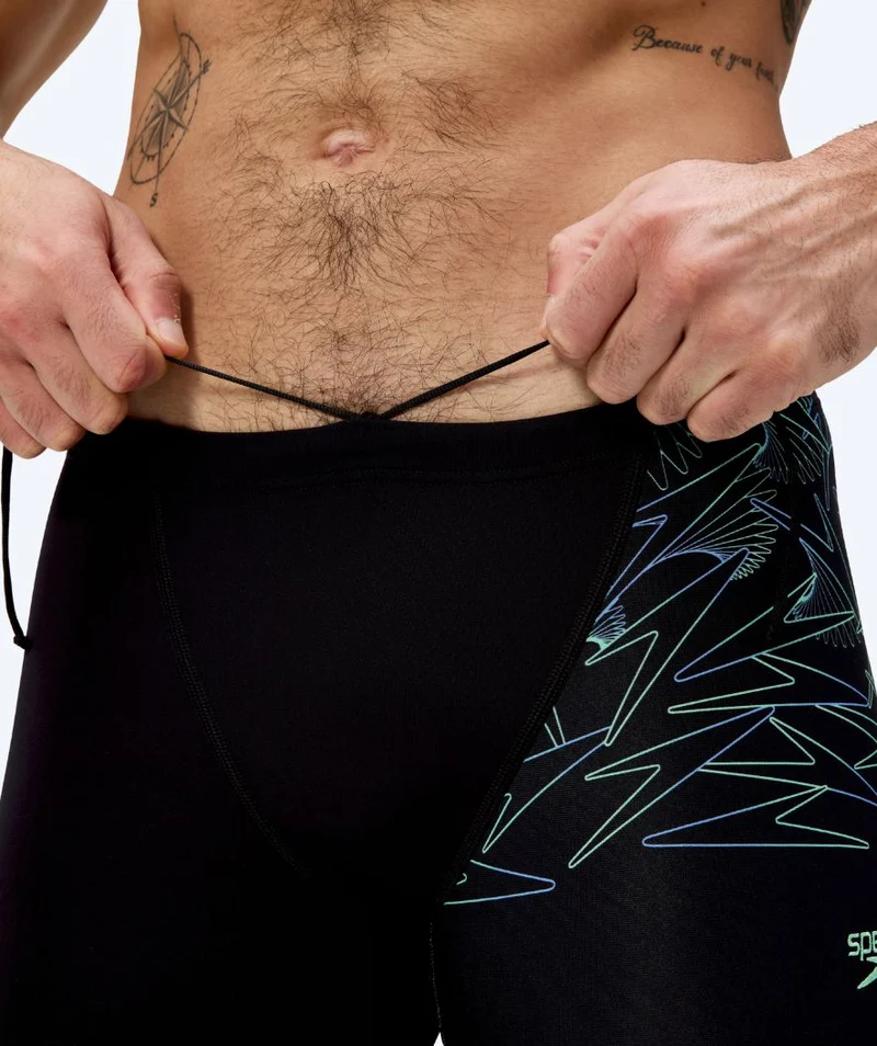 Speedo Aquashorts für Herren - Hyperboom V-Cut - Schwarz/Grün