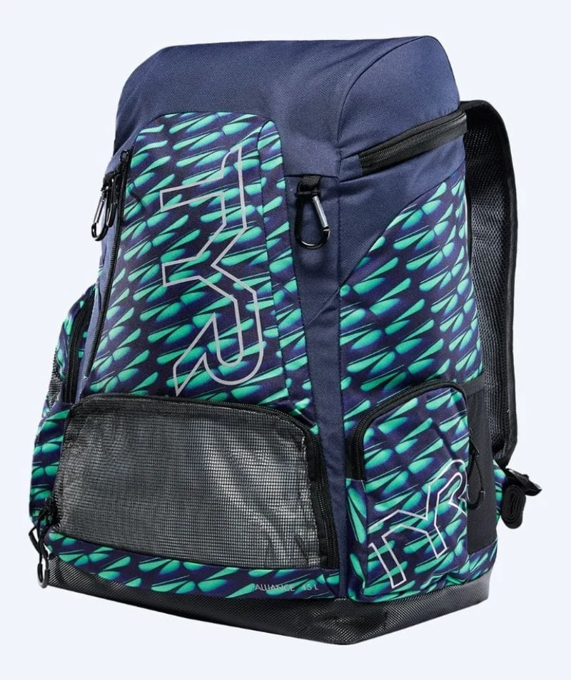 TYR Schwimmrucksack - Alliance Team 45L - Schwarz/Grün
