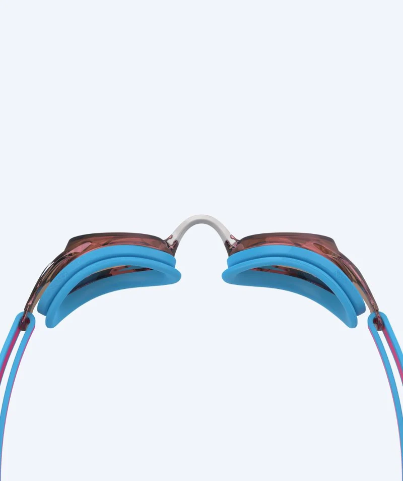 Speedo Wettkampf Schwimmbrille für Kinder (6-14) - Vanquisher 3.0 Mirrored - Hellrosa/Bronze