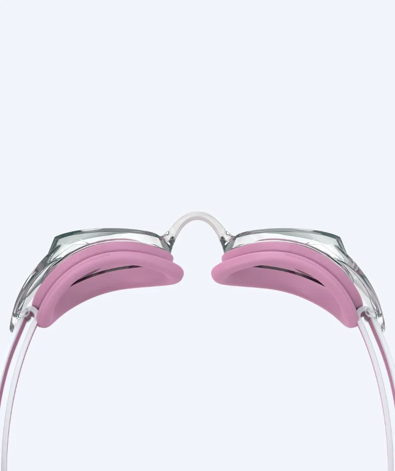Speedo Elite Schwimmbrillen für Damen - Vanquisher 3.0 - Hellrosa/Klar