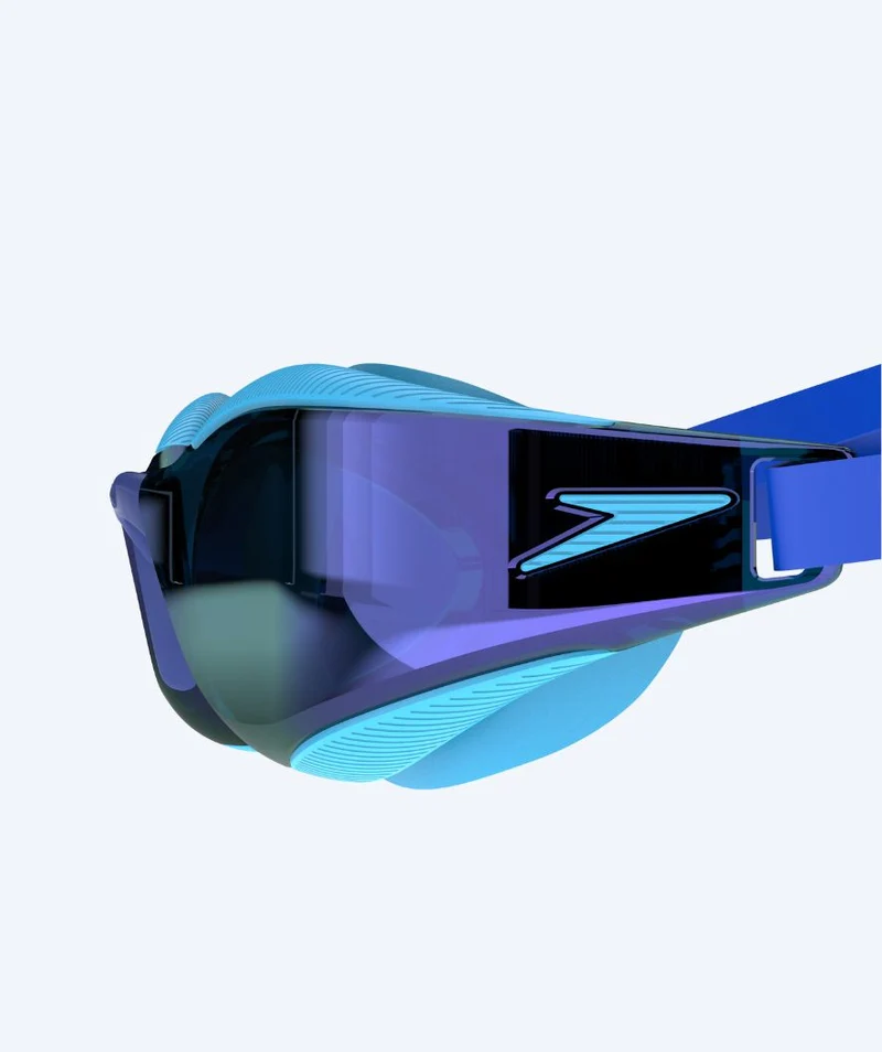 Speedo Wettkampf Schwimmbrille für Kinder (6-14) - Fastskin Hyper Elite Mirror - Blau