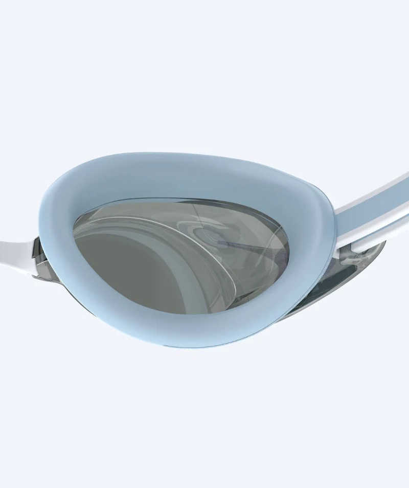 Speedo Elite Schwimmbrillen für Damen - Vanquisher 3.0 Mirrored - Hellblau/Silber
