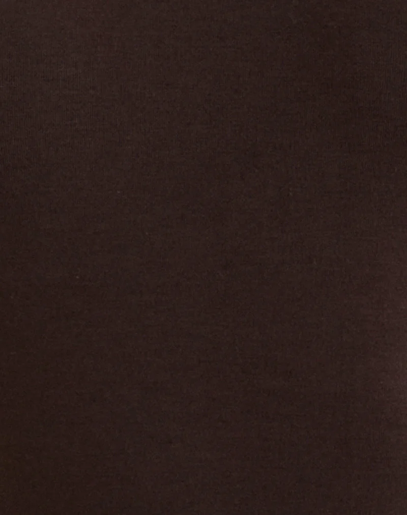 Raleah Neckholder-Body aus Jersey in Bitter Chocolate