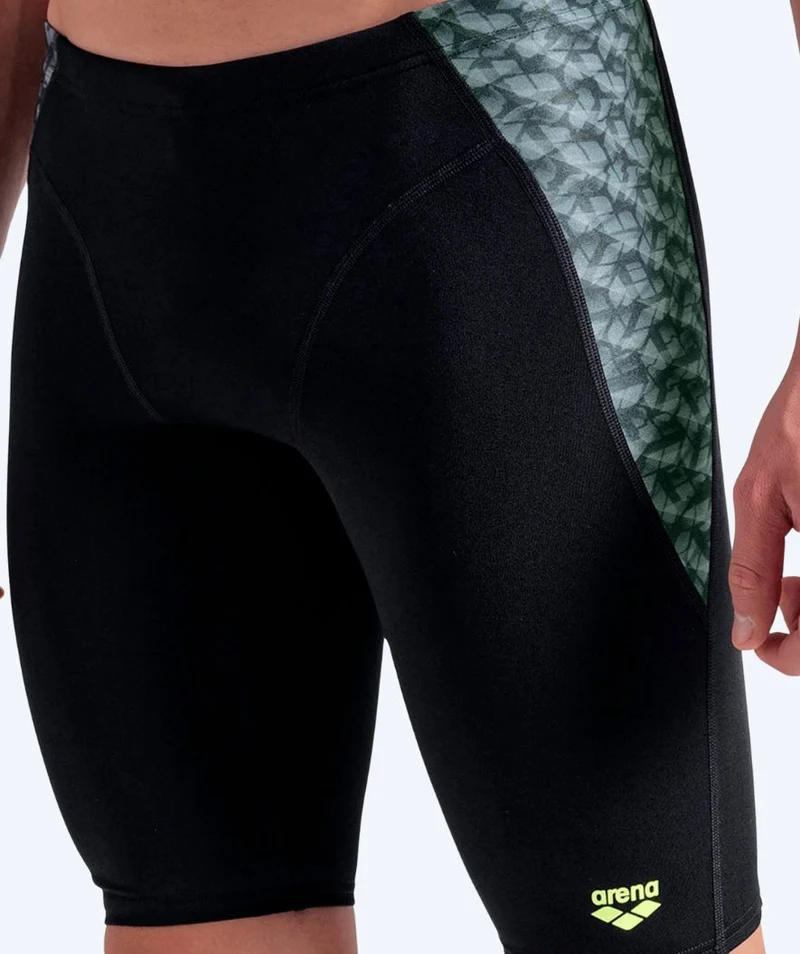 Arena lange Badehose für Herren - Monogram - Schwarz