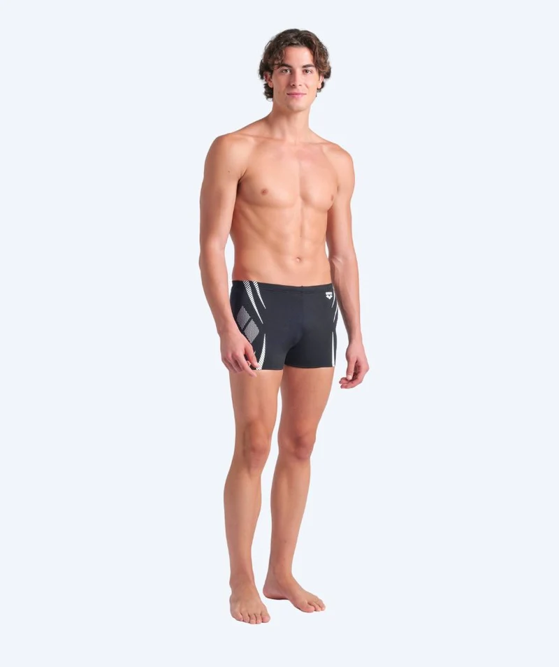 Arena Trunks für Herren - Poseidonia - Schwarz/Weiß