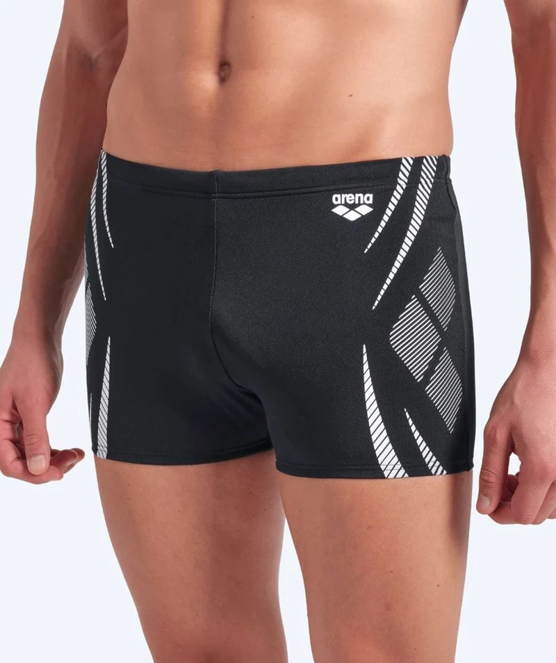 Arena Trunks für Herren - Poseidonia - Schwarz/Weiß