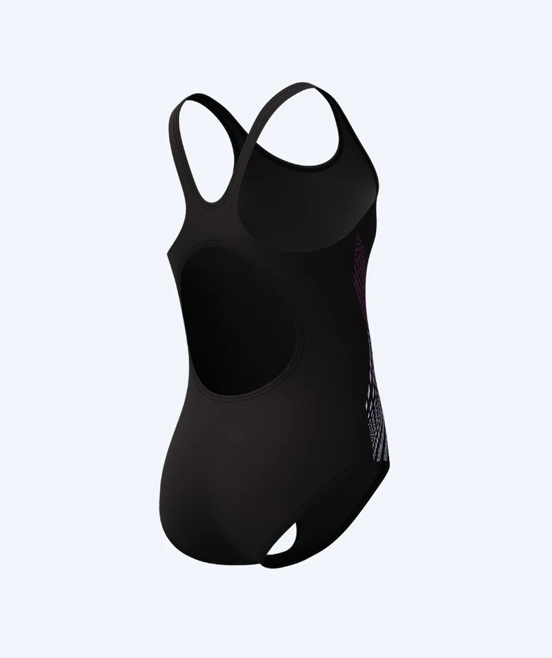 Speedo Badeanzug für Mädchen - Placement Muscleback - Schwarz/Rosa