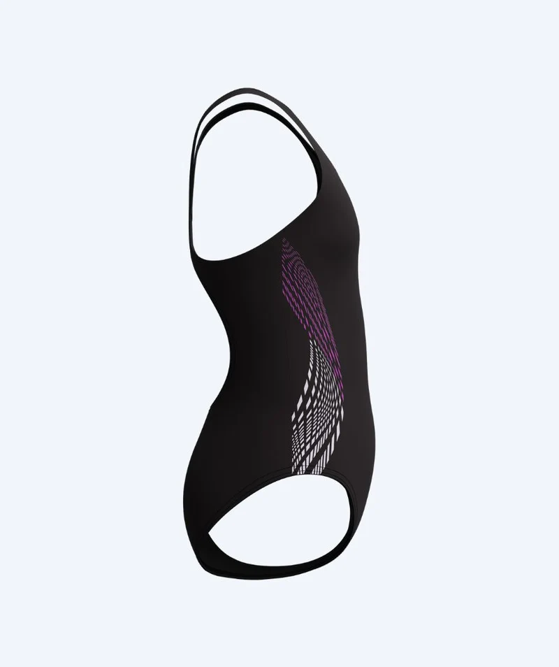 Speedo Badeanzug für Mädchen - Placement Muscleback - Schwarz/Rosa