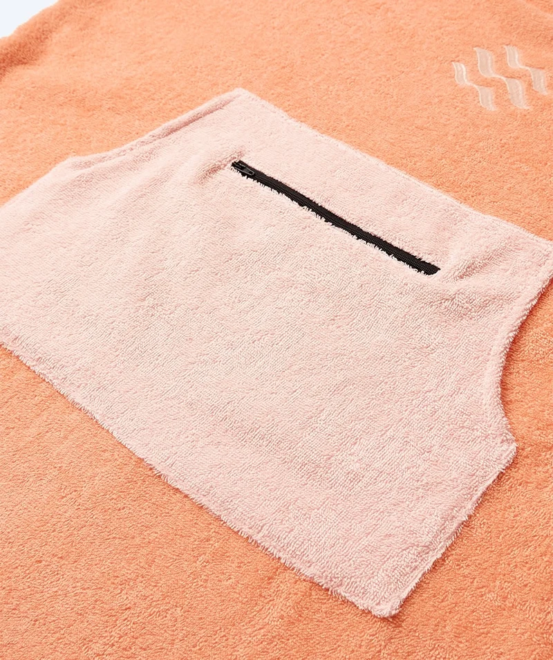 Watery Badeponcho für Junioren (6-15) - Baumwolle - Atlantic Rosa