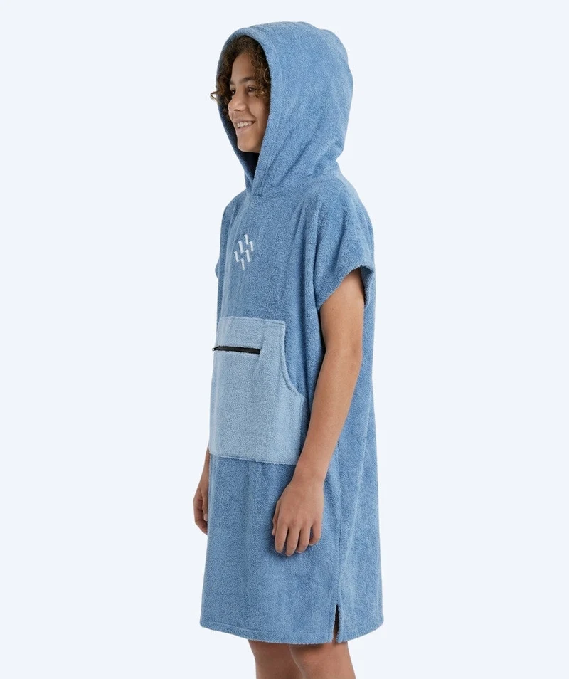 Watery Badeponcho für Junioren (6-15) - Baumwolle - Atlantic Blue