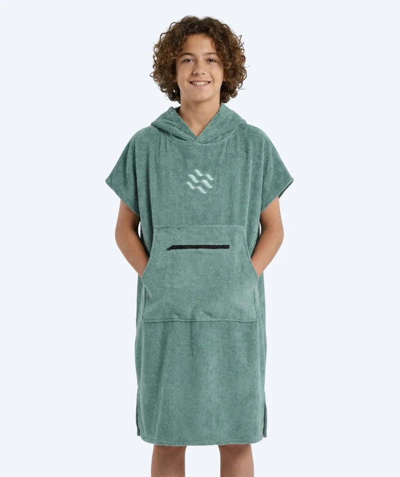 Watery Badeponcho für Junioren (6-15) - Baumwolle - Forest Green