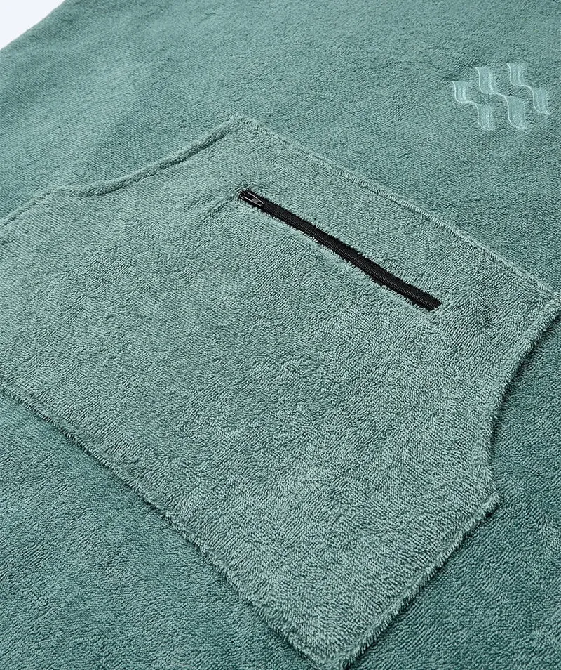 Watery Badeponcho für Junioren (6-15) - Baumwolle - Forest Green