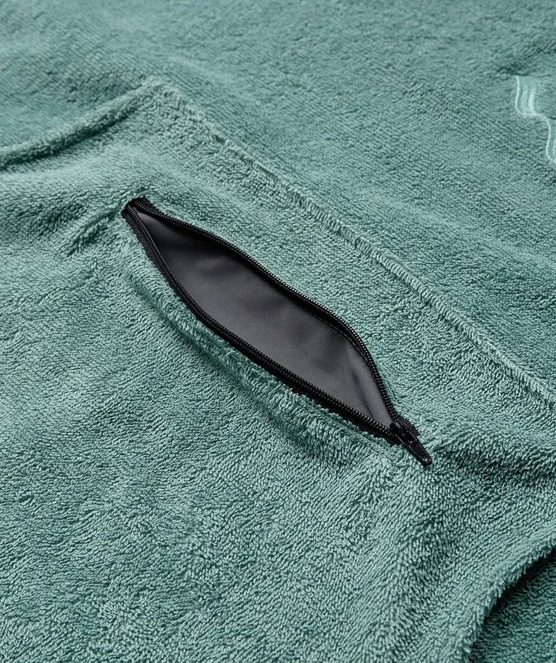 Watery Badeponcho für Junioren (6-15) - Baumwolle - Forest Green