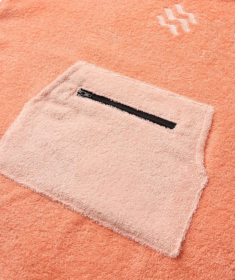 Watery Badeponcho für Kinder (1-6) - Baumwolle - Atlantic Rosa