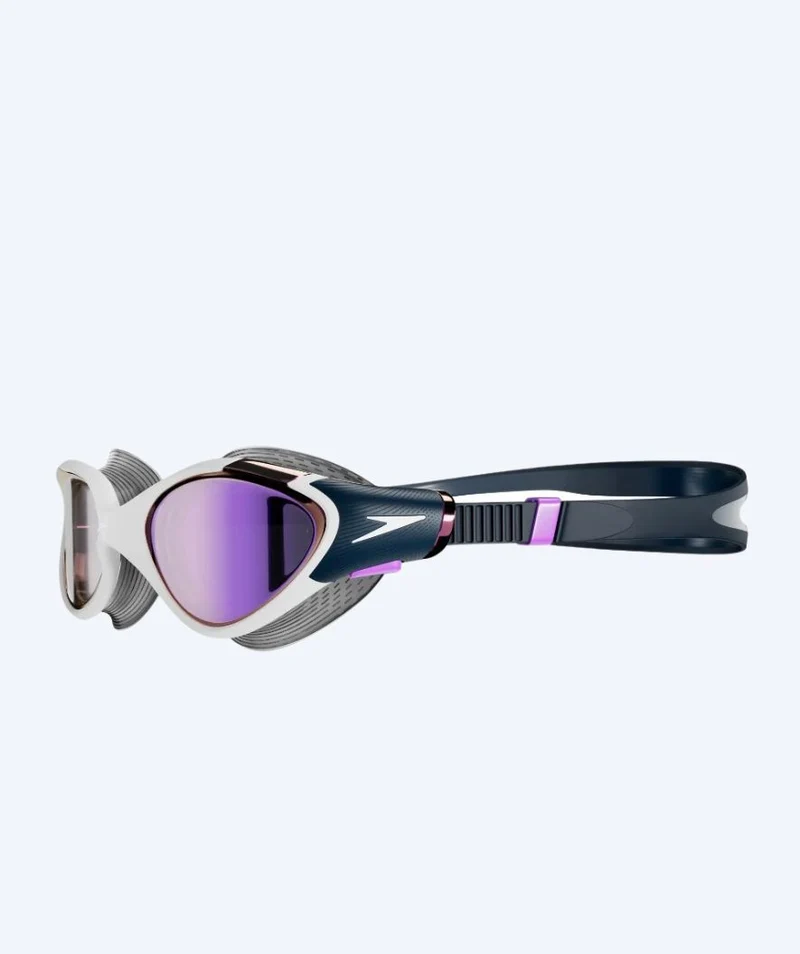 Speedo Schwimmbrille für Damen - Biofuse 2.0 Mirror - Dunkelblau/Lila