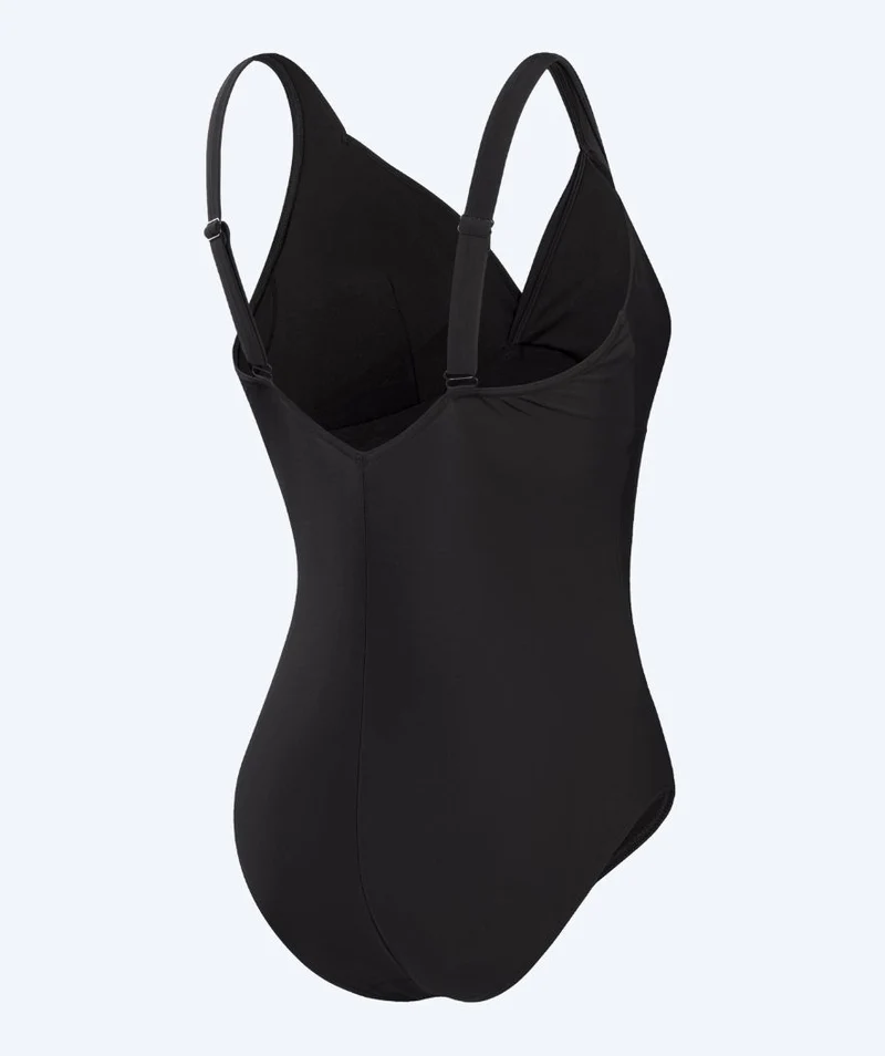 Speedo Badeanzug mit Einlagen für Damen - Shaping Cross Knot - Schwarz