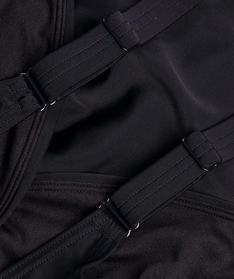Speedo Badeanzug mit Einlagen für Damen - Shaping Cross Knot - Schwarz