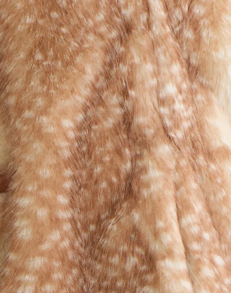 Joji Jacke in Beige mit Bambi-Print