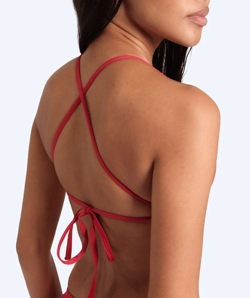 Arena Bikini Oberteil für Damen - Solid Tie Back - Rot