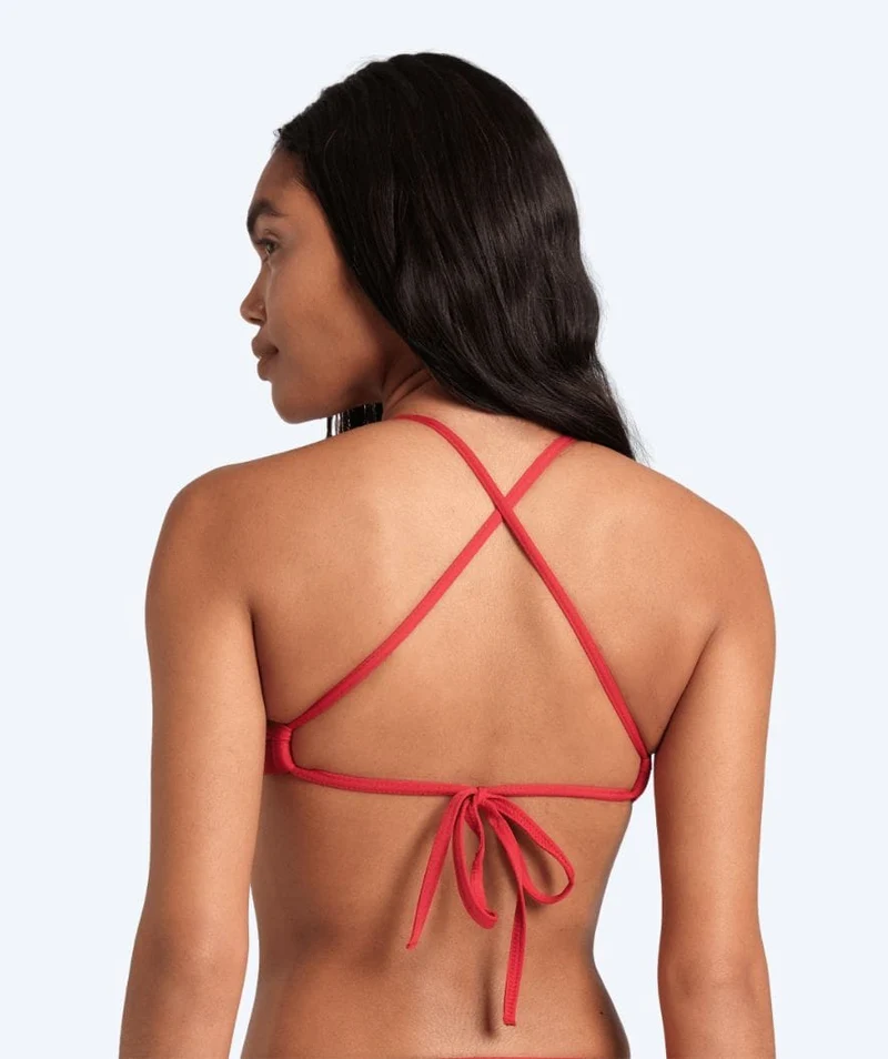 Arena Bikini Oberteil für Damen - Solid Tie Back - Rot