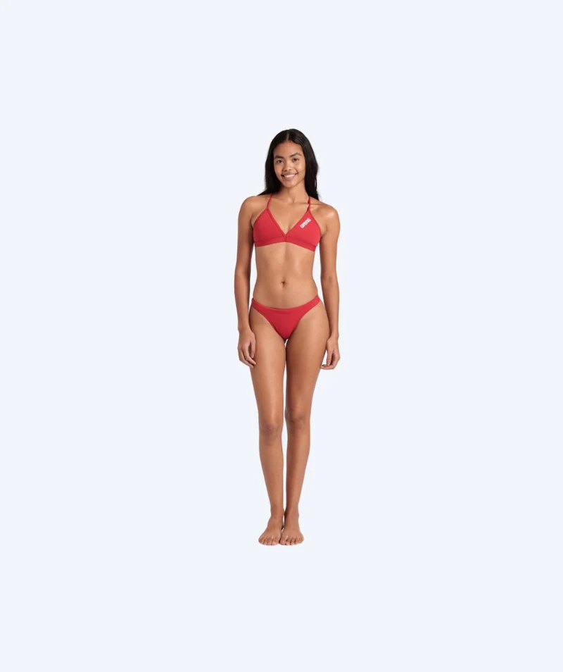 Arena Bikini Oberteil für Damen - Solid Tie Back - Rot