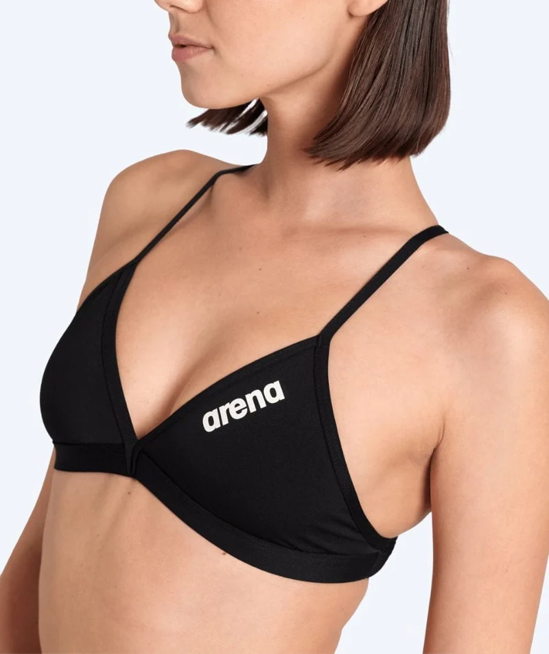 Arena Bikini Oberteil für Damen - Solid Tie Back - Schwarz