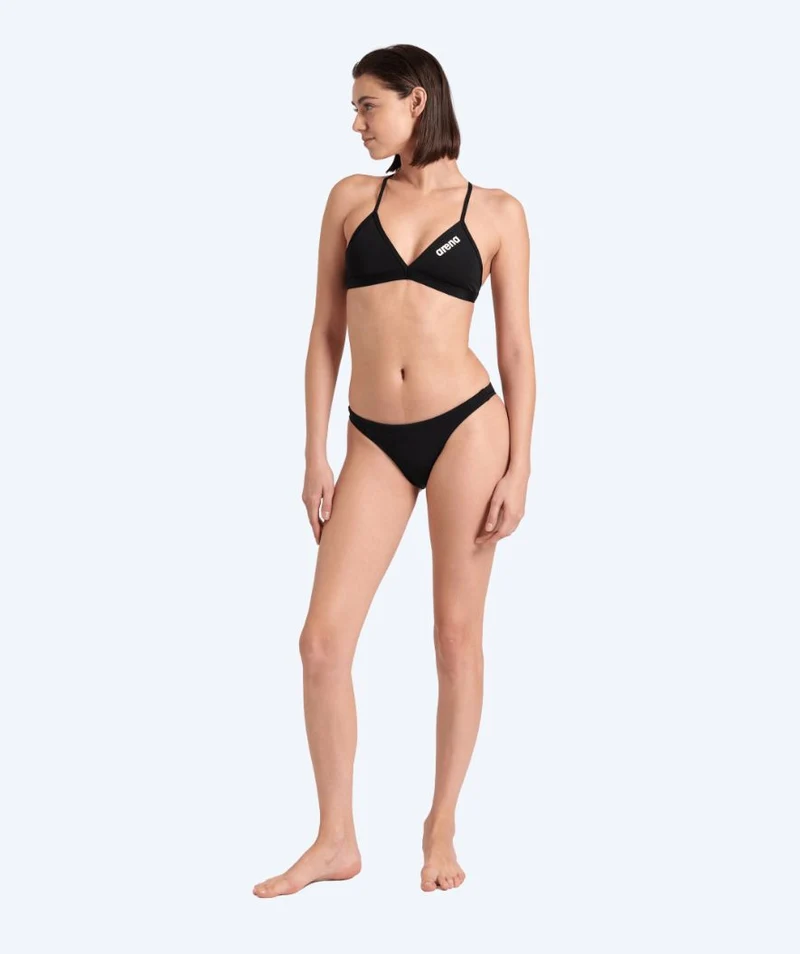 Arena Bikini Oberteil für Damen - Solid Tie Back - Schwarz