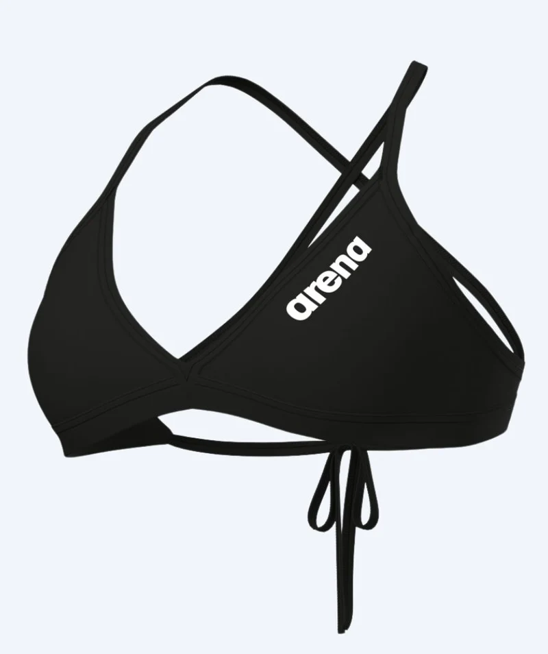 Arena Bikini Oberteil für Damen - Solid Tie Back - Schwarz
