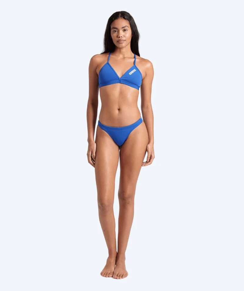 Arena Bikini Oberteil für Damen - Solid Tie Back - Blau