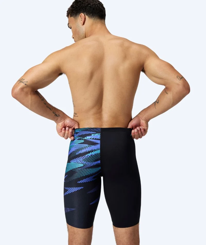 Speedo lange Badehose für Herren - Hyperboom V-Cut - Schwarz/Blau