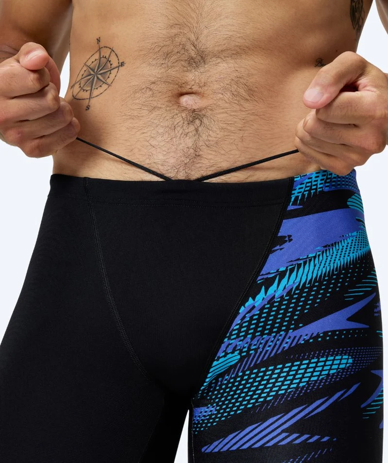 Speedo lange Badehose für Herren - Hyperboom V-Cut - Schwarz/Blau