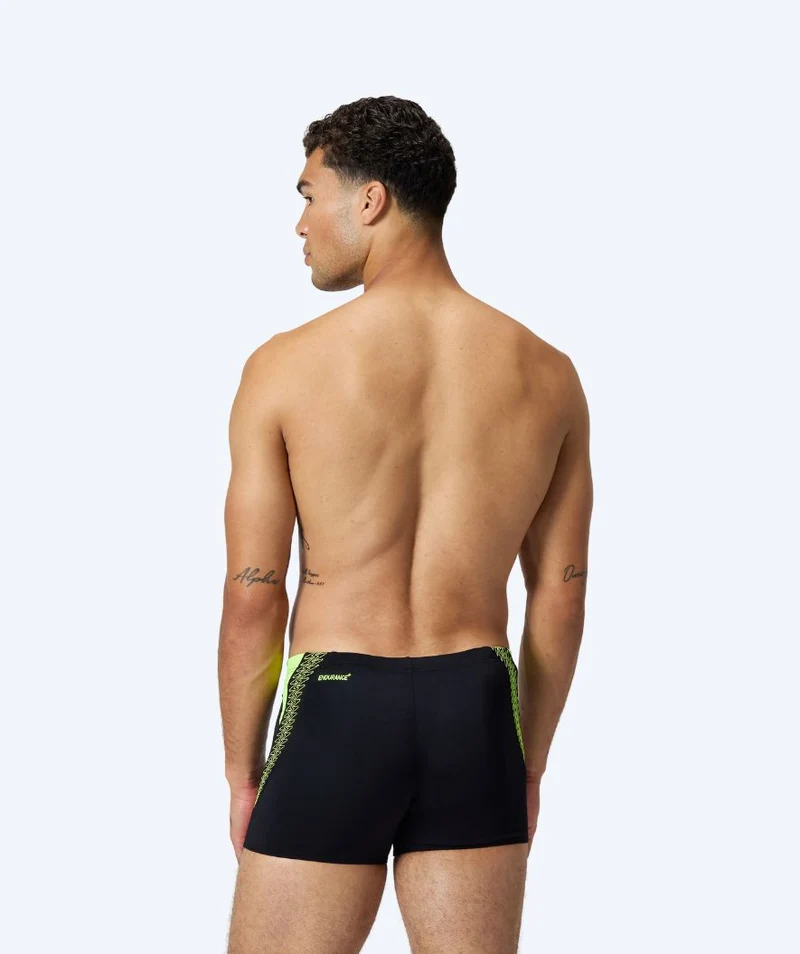 Speedo Aquashorts für Herren - Hyperboom Splice - Schwarz/Gelb