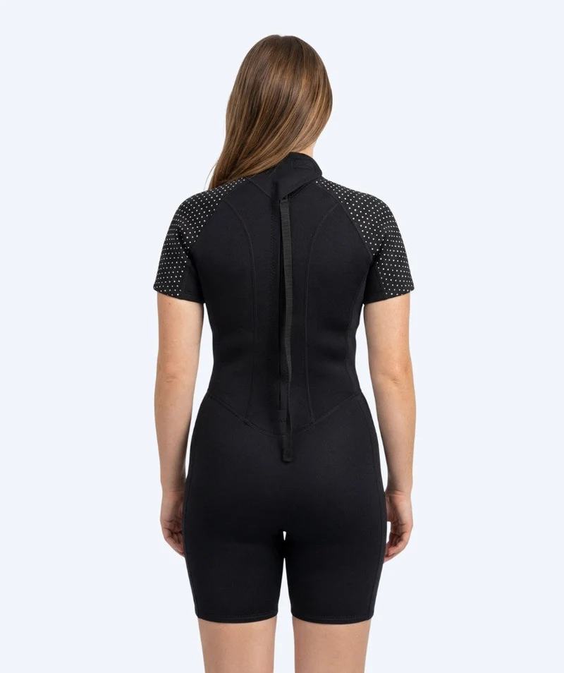 Watery Neoprenanzug für Damen - Kurzarm Duncan (3mm) - Schwarz