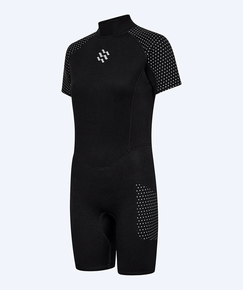 Watery Neoprenanzug für Damen - Kurzarm Duncan (3mm) - Schwarz