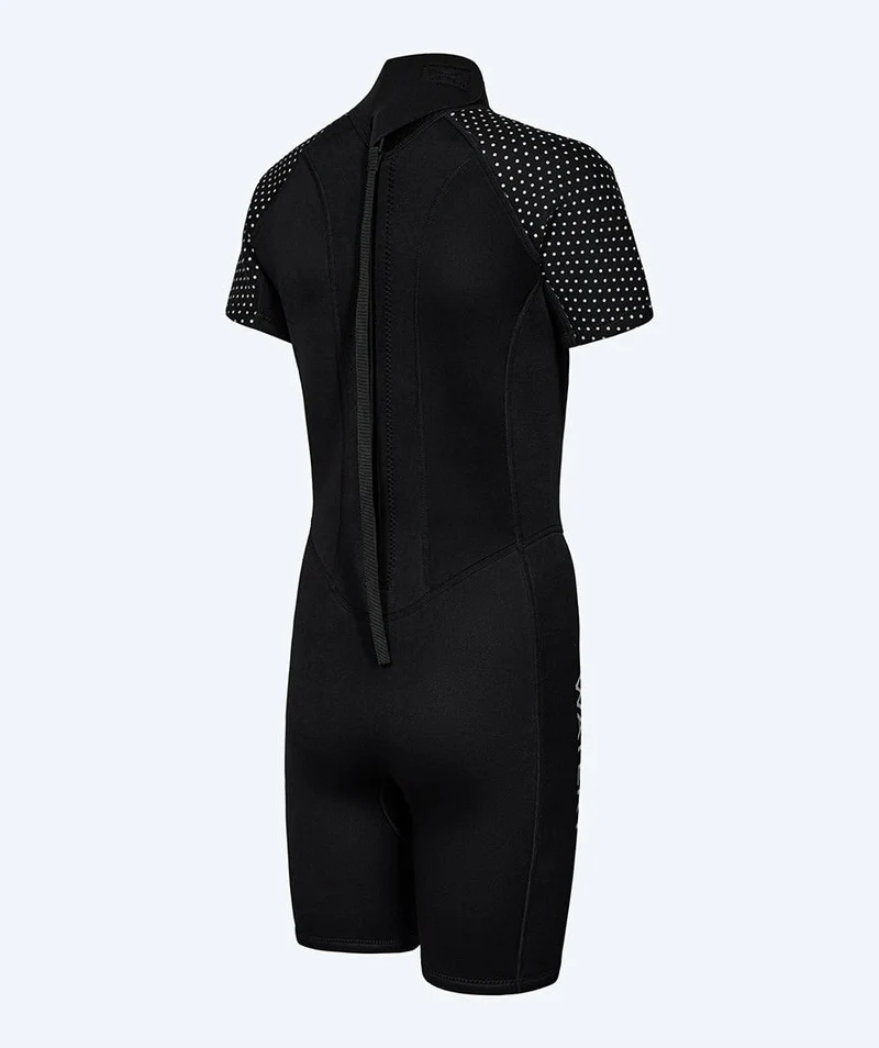 Watery Neoprenanzug für Damen - Kurzarm Duncan (3mm) - Schwarz