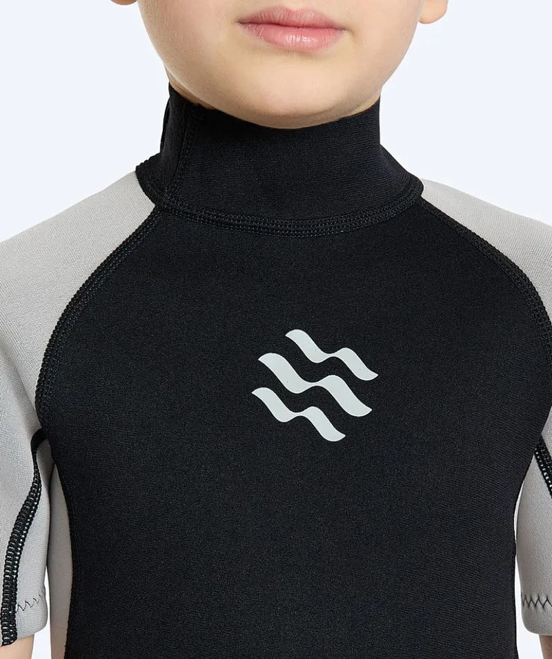 Watery Neoprenanzug für Kinder - Kurzarm Duncan (3mm) - Schwarz