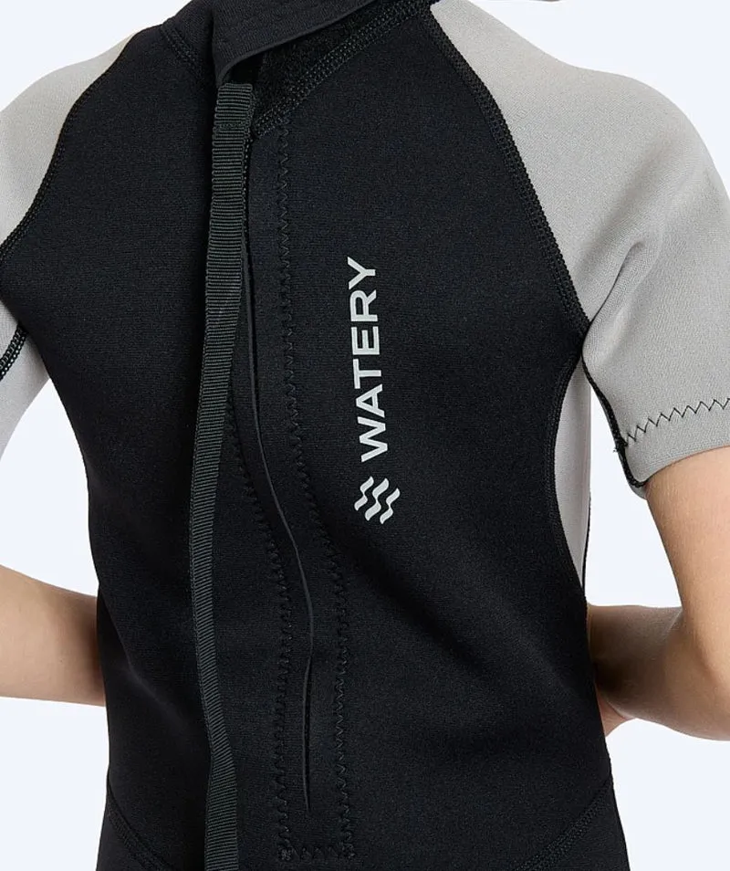 Watery Neoprenanzug für Kinder - Kurzarm Duncan (3mm) - Schwarz