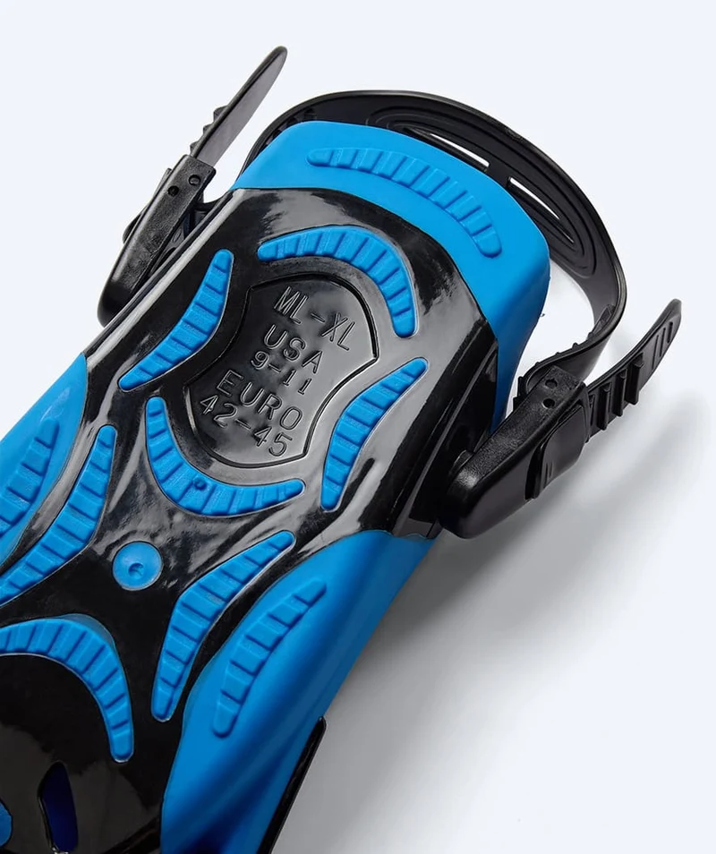 Watery Kurzflosse für Schwimmer - Fisher - Blau/Schwarz