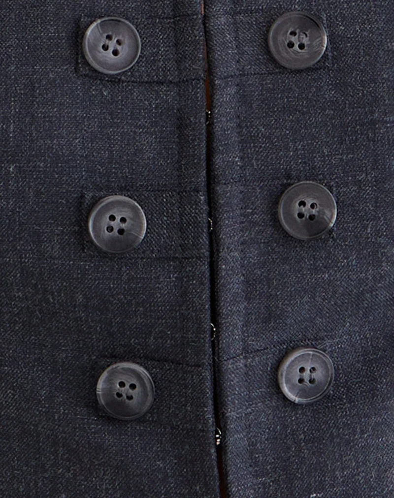 Kariso Korsett-Oberteil in Tailoring Grey Blue