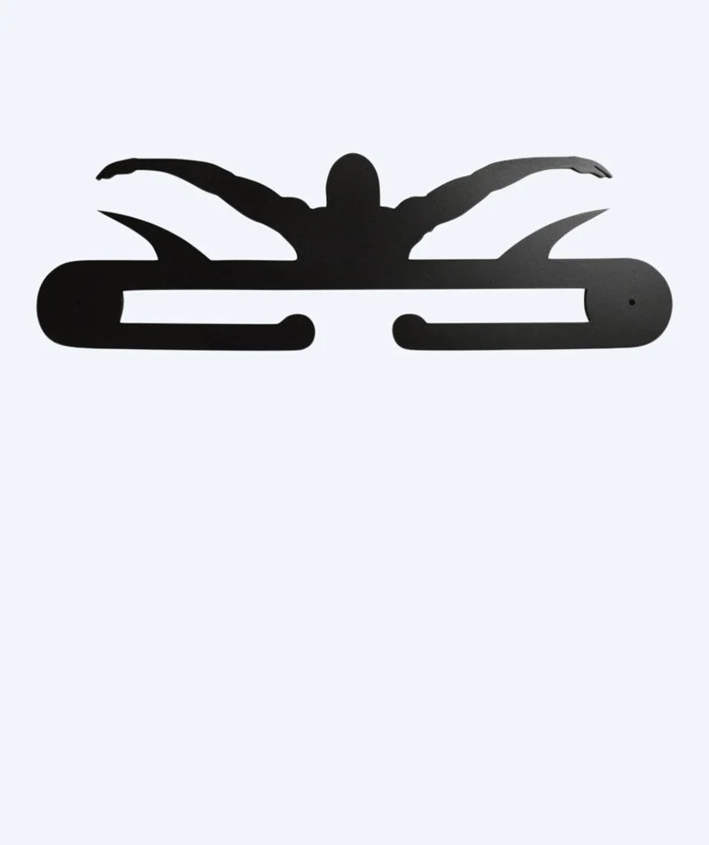 Watery Medaillenhalter für Schwimmer (Butterfly) - Schwarz