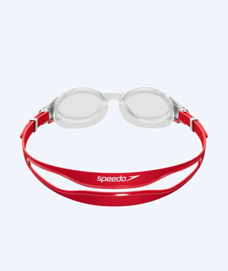 Speedo Schwimmbrille für Freizeitschwimmer - Biofuse 2.0 - Rot/Klar