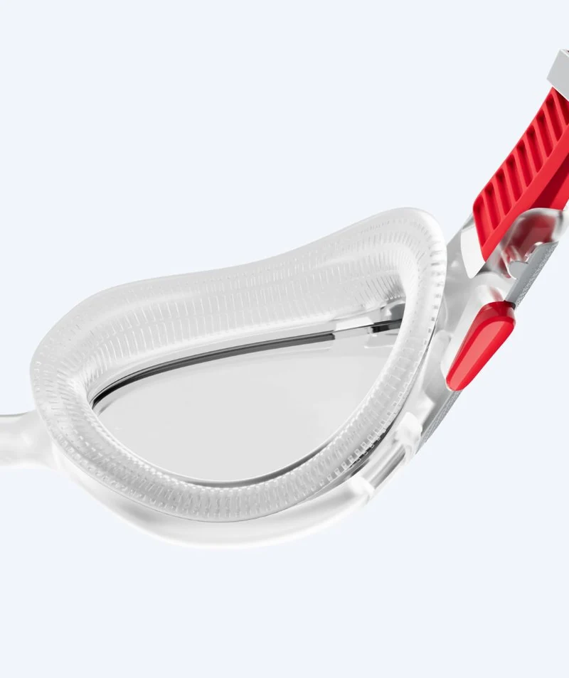 Speedo Schwimmbrille für Freizeitschwimmer - Biofuse 2.0 - Rot/Klar
