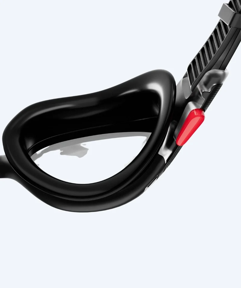 Speedo Schwimmbrille für Freizeitschwimmer - Biofuse Flexiseal - Schwarz (Smoke Scheiben)