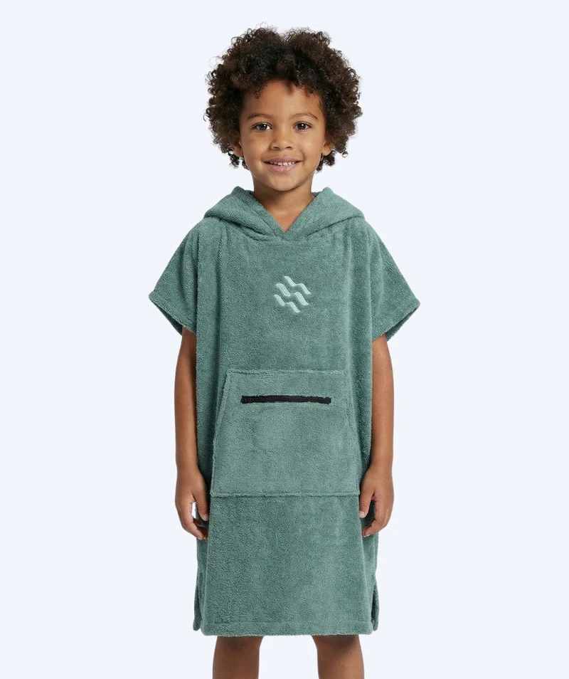 Watery Badeponcho für Kinder (1-6) - Baumwolle - Forest Green