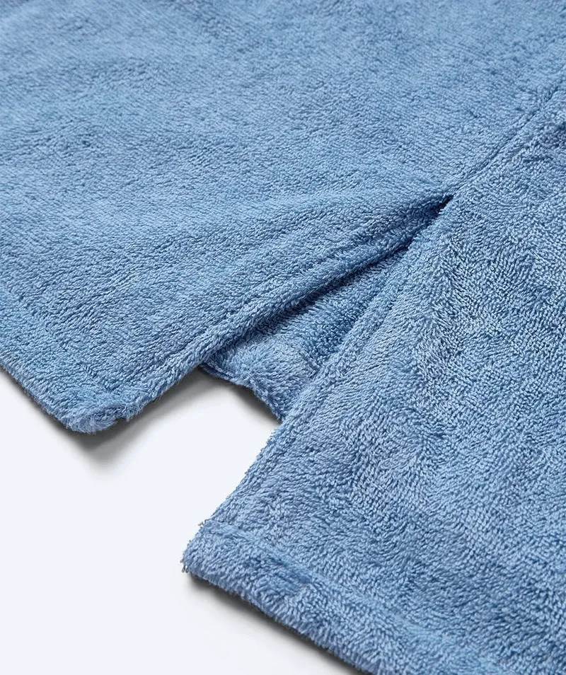 Watery Badeponcho für Erwachsene - Baumwolle - Atlantic Blue