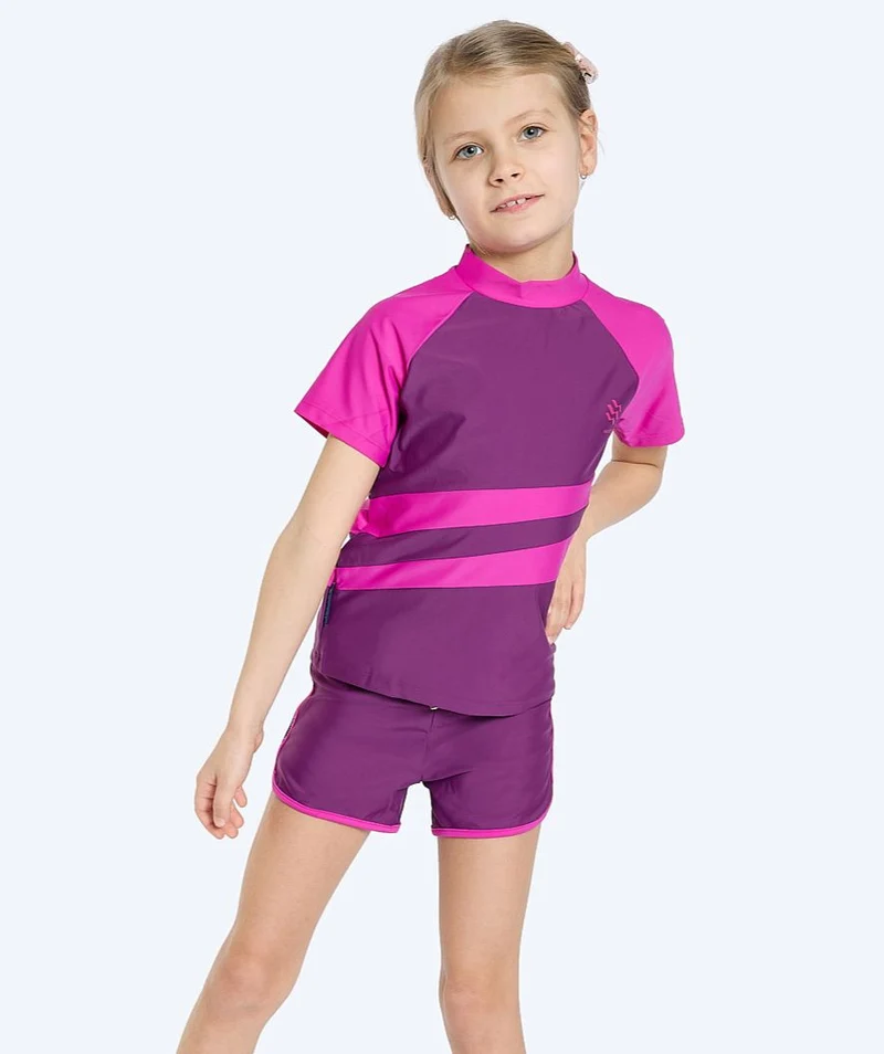 Watery UV Shorts für Kinder - Manami - Lila