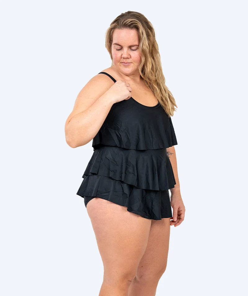 Watery Badeanzug mit Rock für Damen - Hydra - Schwarz