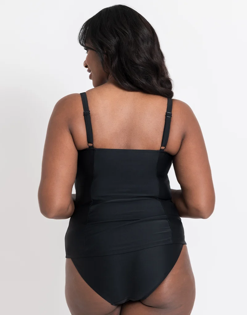 Flirtelle Verona Beach Balcony Tankini Top Black